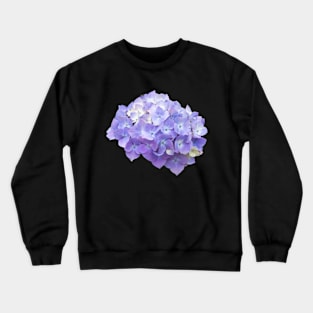 Purple Hydrangea Flowers Sticker Crewneck Sweatshirt